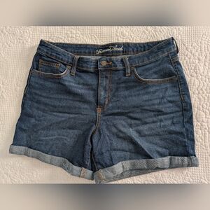 Universal Thread Shorts Womens 12/31 Mid Rise Midi Roll Ups Boyfriend